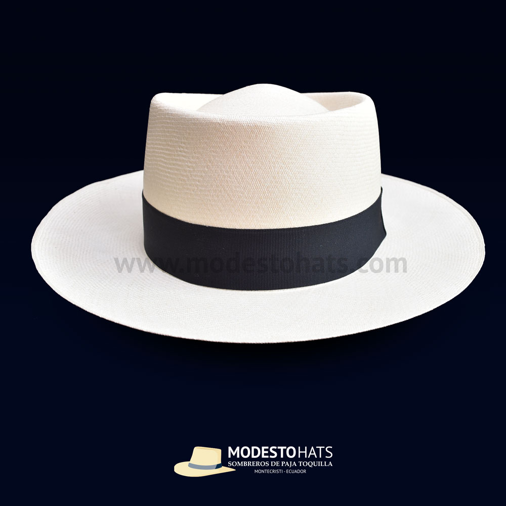 Genuine Panama Hat Montecristi Gambler Superfino  Men Woman Straw Fedora