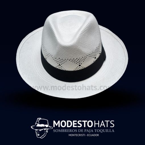 panama hat Sombrero Cuenca blanco semicalado aguacate
