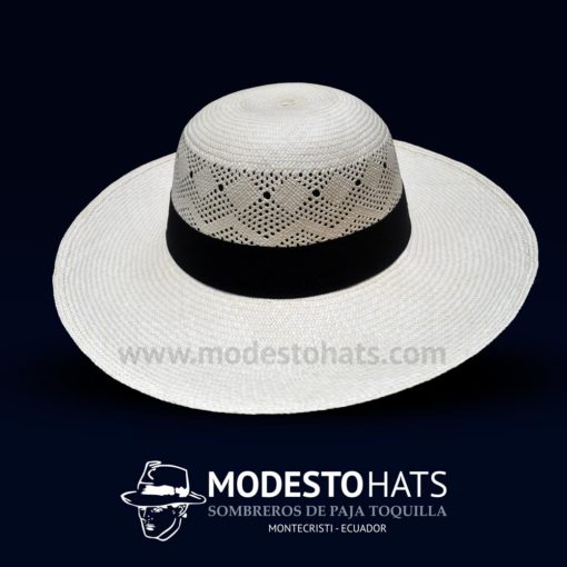panama hat Sombrero Cuenca Pava semicalado semi fino natural
