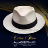 Extra Fine Fedora Havana Panama Hat Montecristi grade 43-44