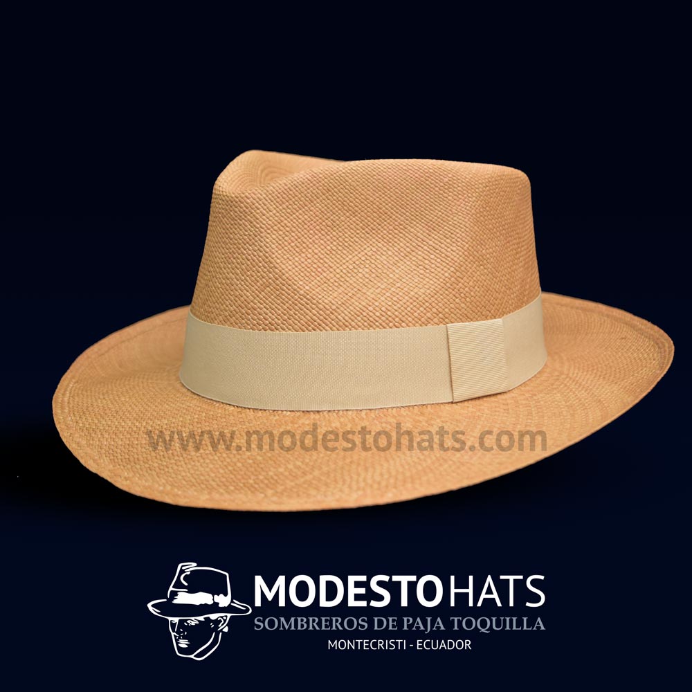 New Wide Indiana Jones Style Brimmed Genuine Panama Hat Straw Hand Woven Ecuador 
