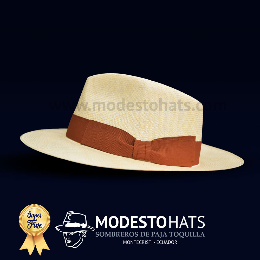 Men Woman Straw Fedora Sun Genuine Panama Hat from Montecristi "Havana" fino 