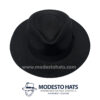 Black Panama Hat Fedora Montecristi SuperFine Grade 20
