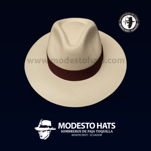 Montecristi Avocado Panama hat Super Fine Natural Grade 19-22