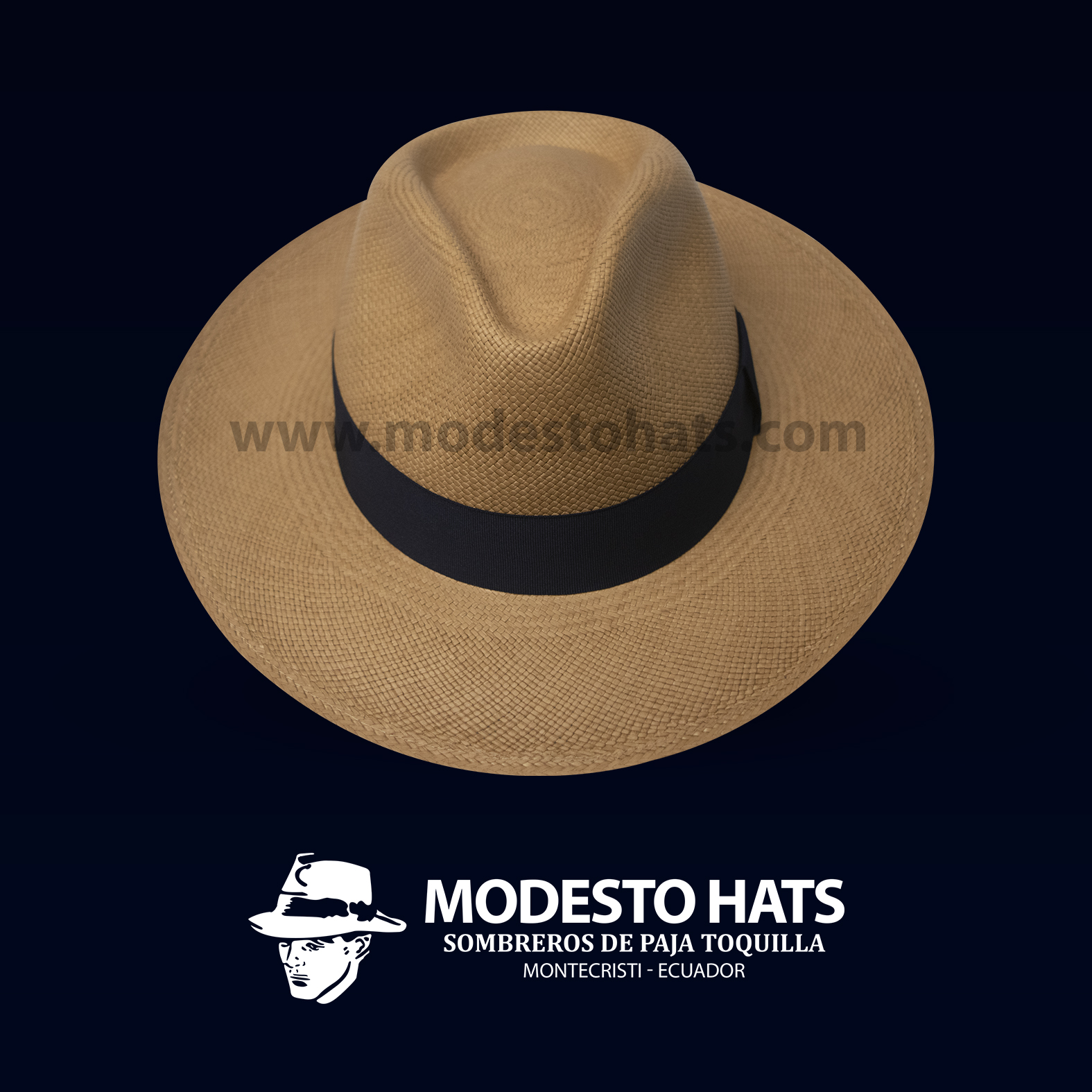 Australian Panama Hat Breeze Toquilla Straw Carmel - Image 2