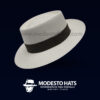 Gambler Panama Hat Breeze White