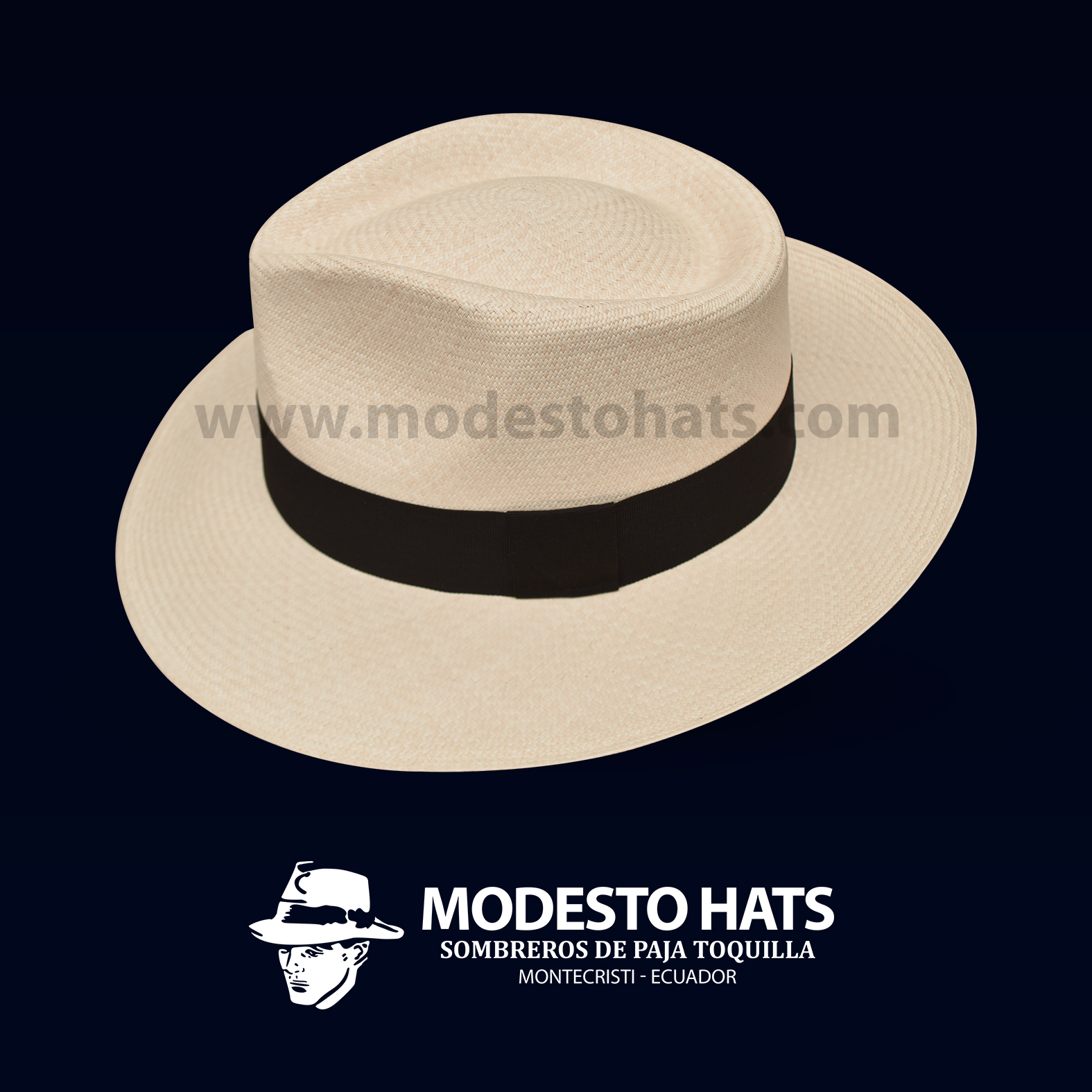 Montecristi Panama Hat Fedora Natural Fine Grade 15-16 - Image 6