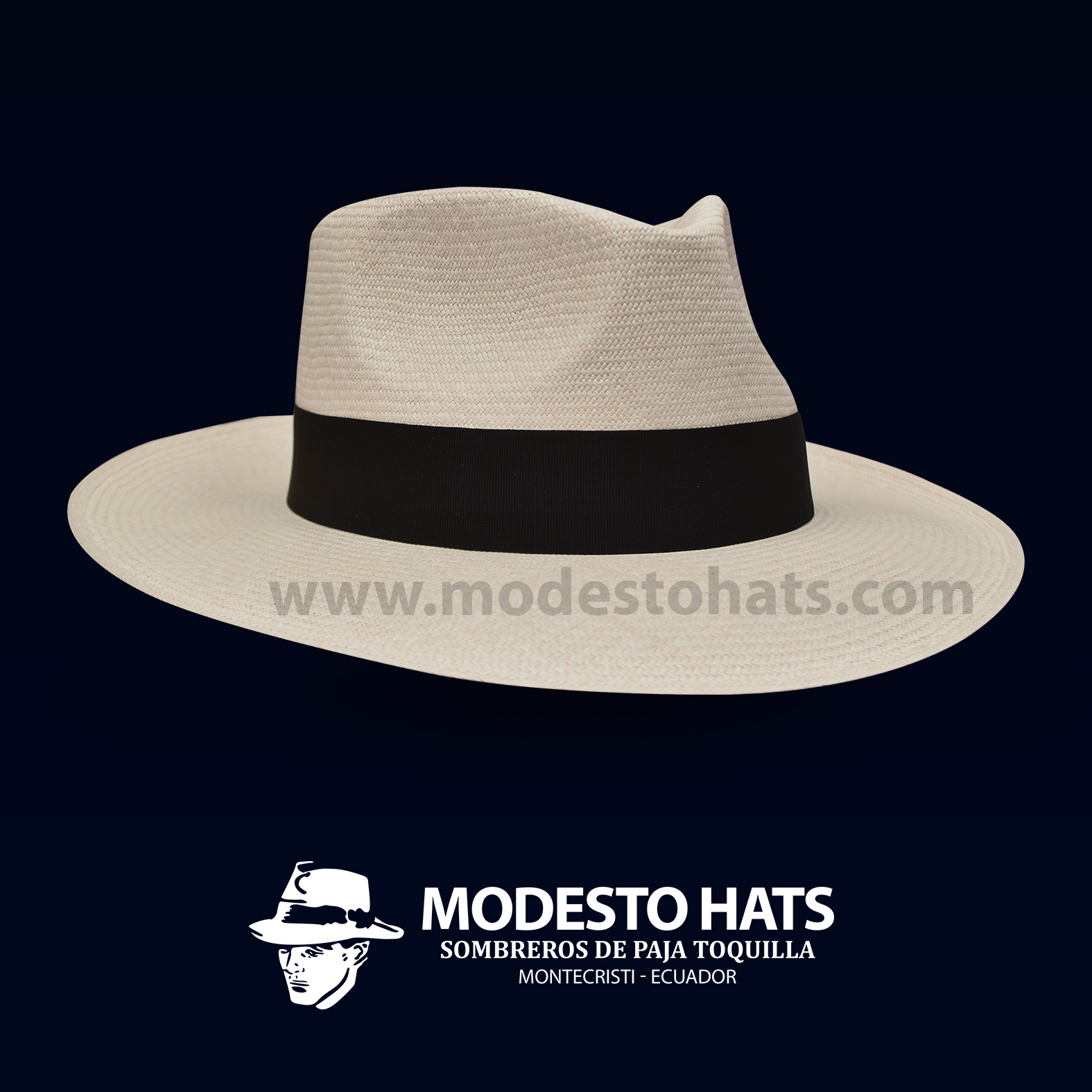 Montecristi Panama Hat Fedora Natural Fine Grade 15-16 - Image 4