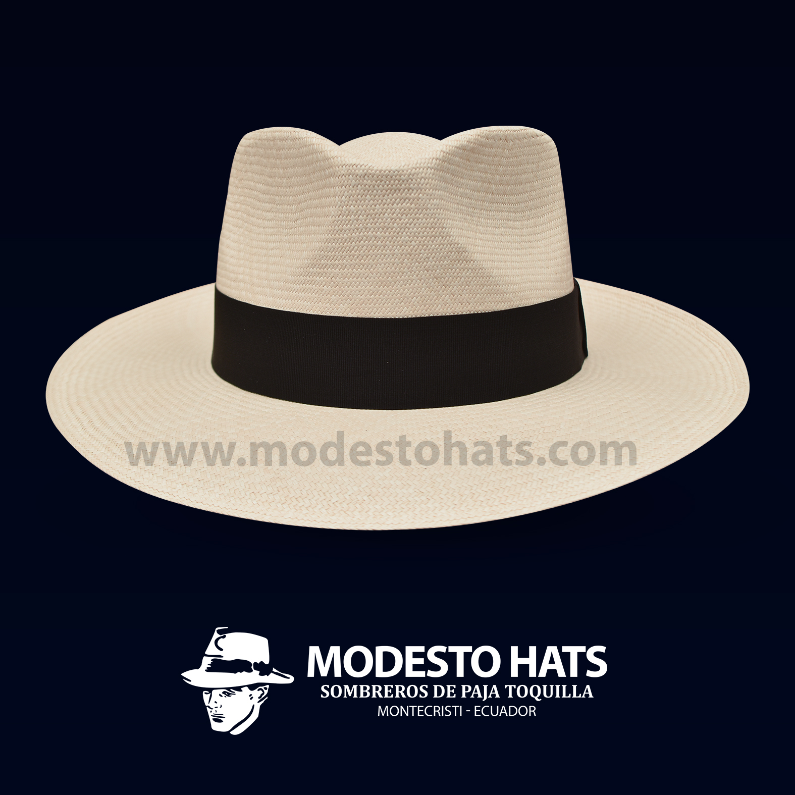 Montecristi Panama Hat Fedora Natural Fine Grade 15-16
