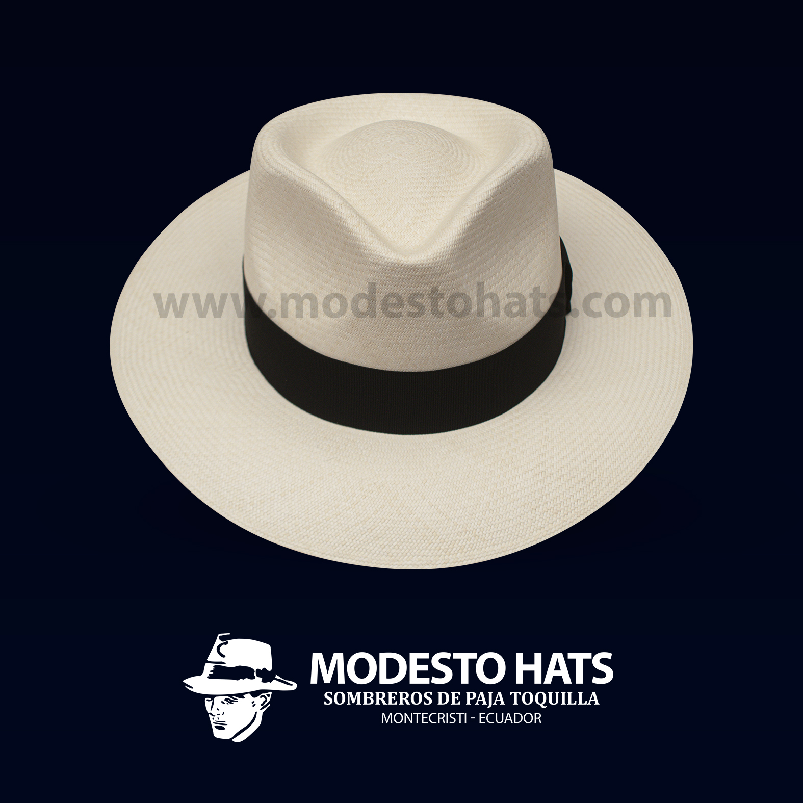 Montecristi Fedora Panama Hat Natural Grade 17-18