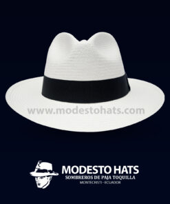 Classic Panama Hat Full White Toquilla Straw
