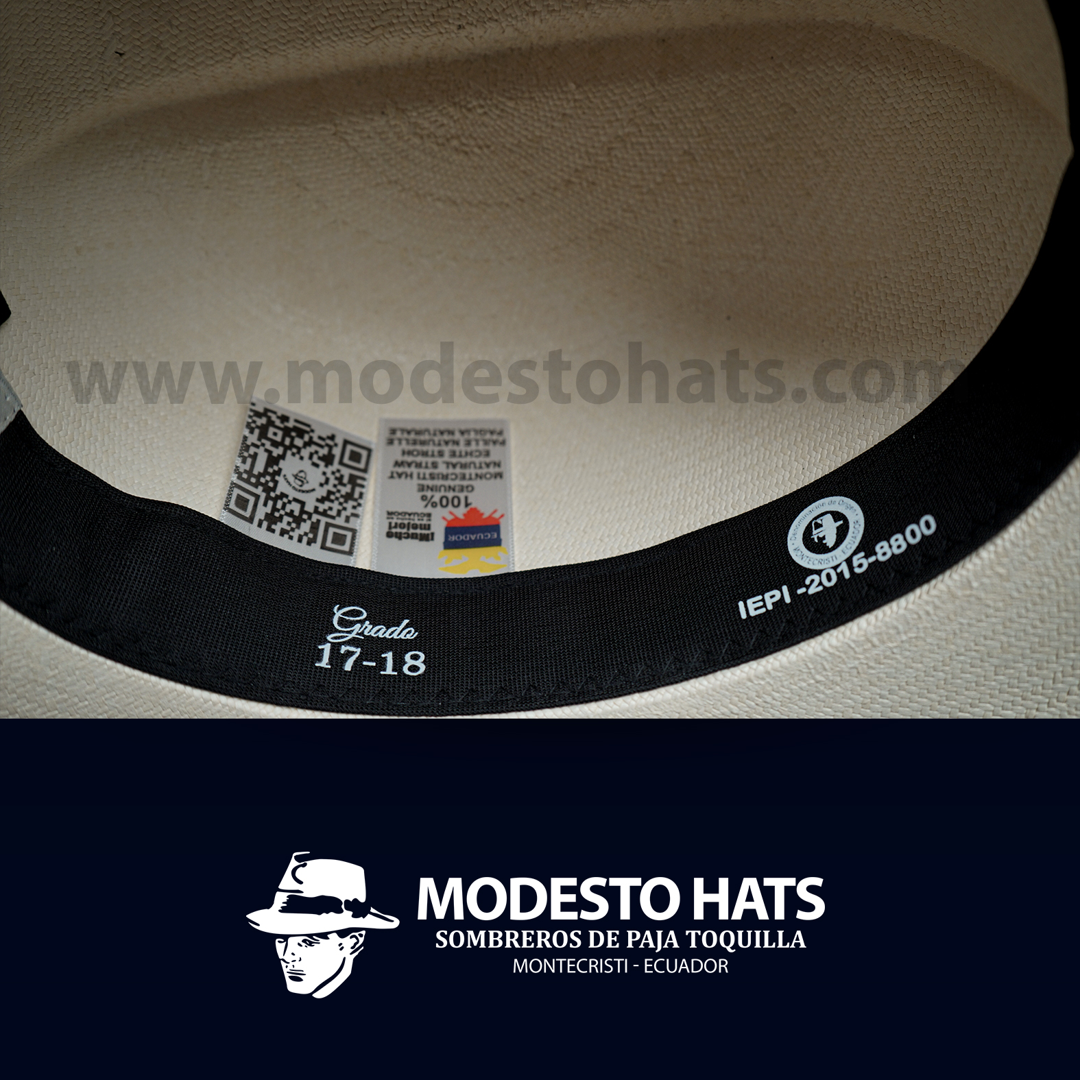 Montecristi Panama Hat Optimo Colonial Original Fine Grade 17-18 - Image 8