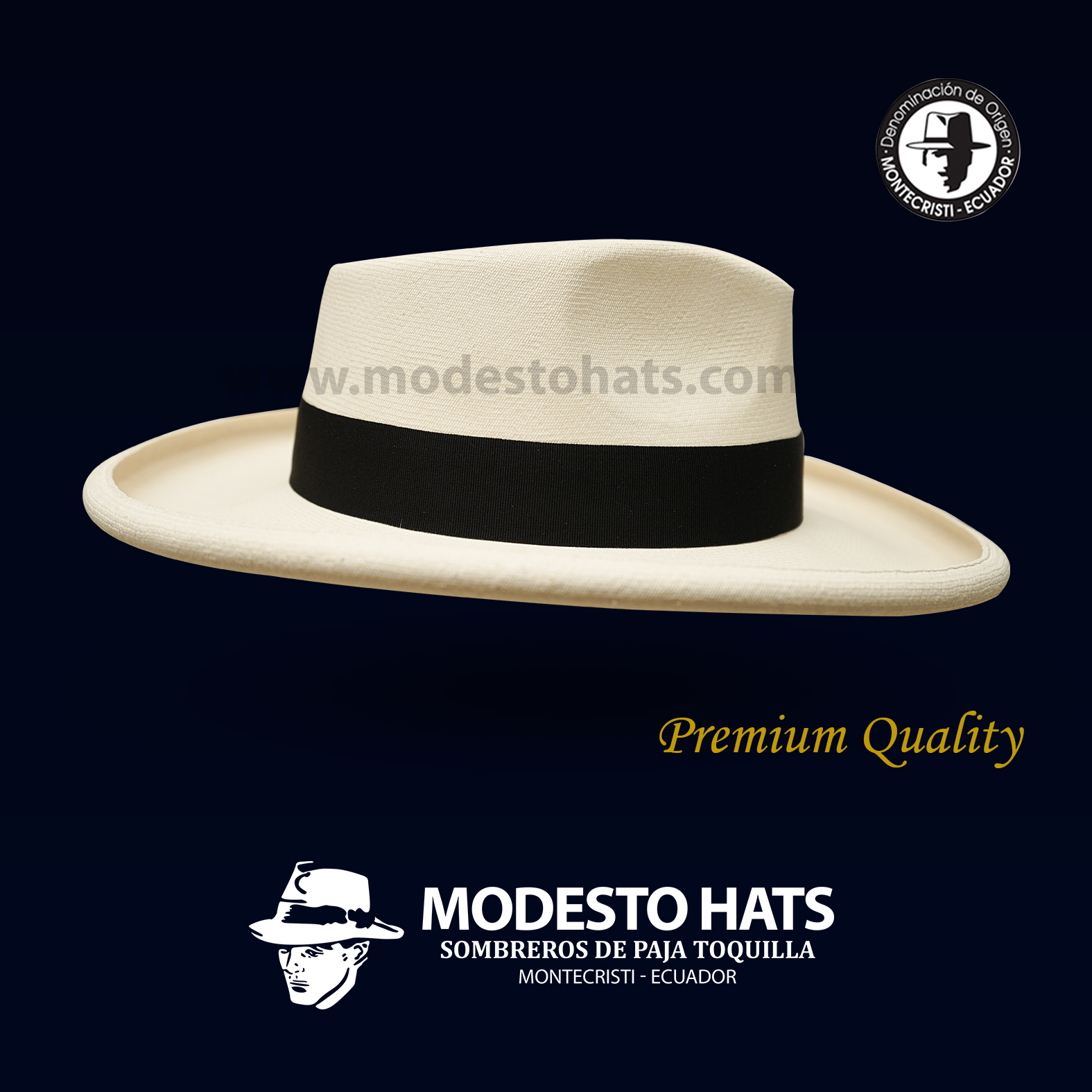 Montecristi Fedora Plantation Panama Hat Original Natural Premium Grade 29-30 - Image 5