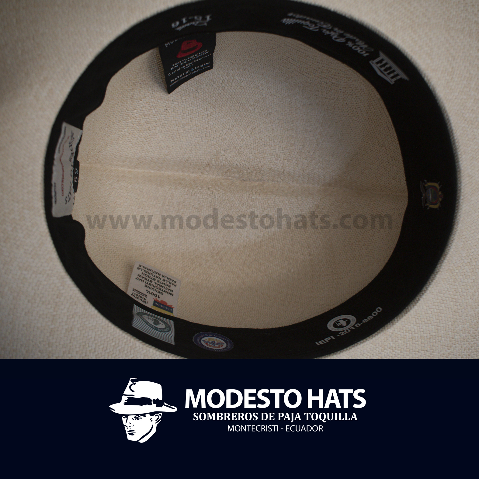 Montecristi Optimo Colonial Hat Fine Original Grade 15-16 - Image 5