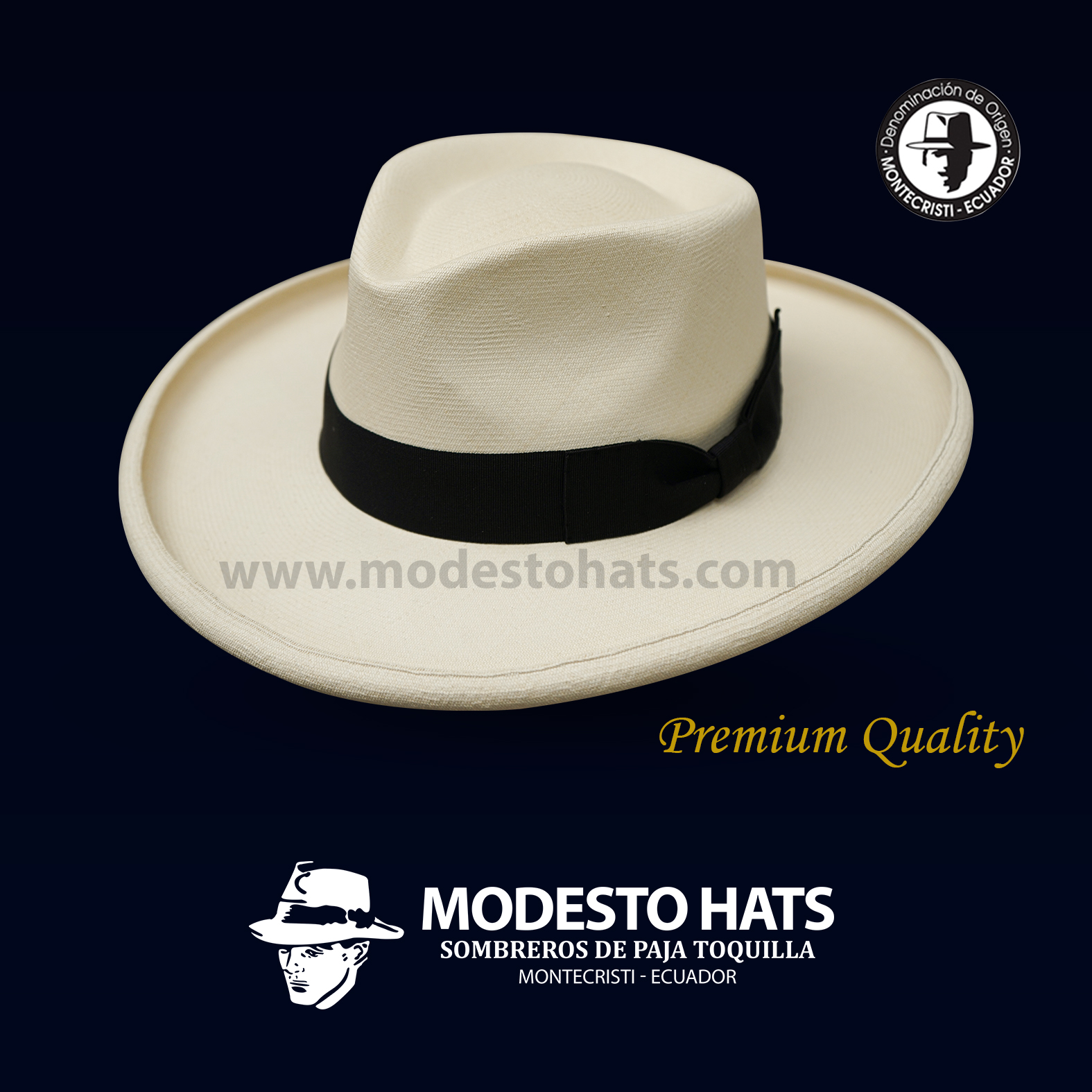 Montecristi Fedora Plantation Panama Hat Original Natural Premium Grade 29-30
