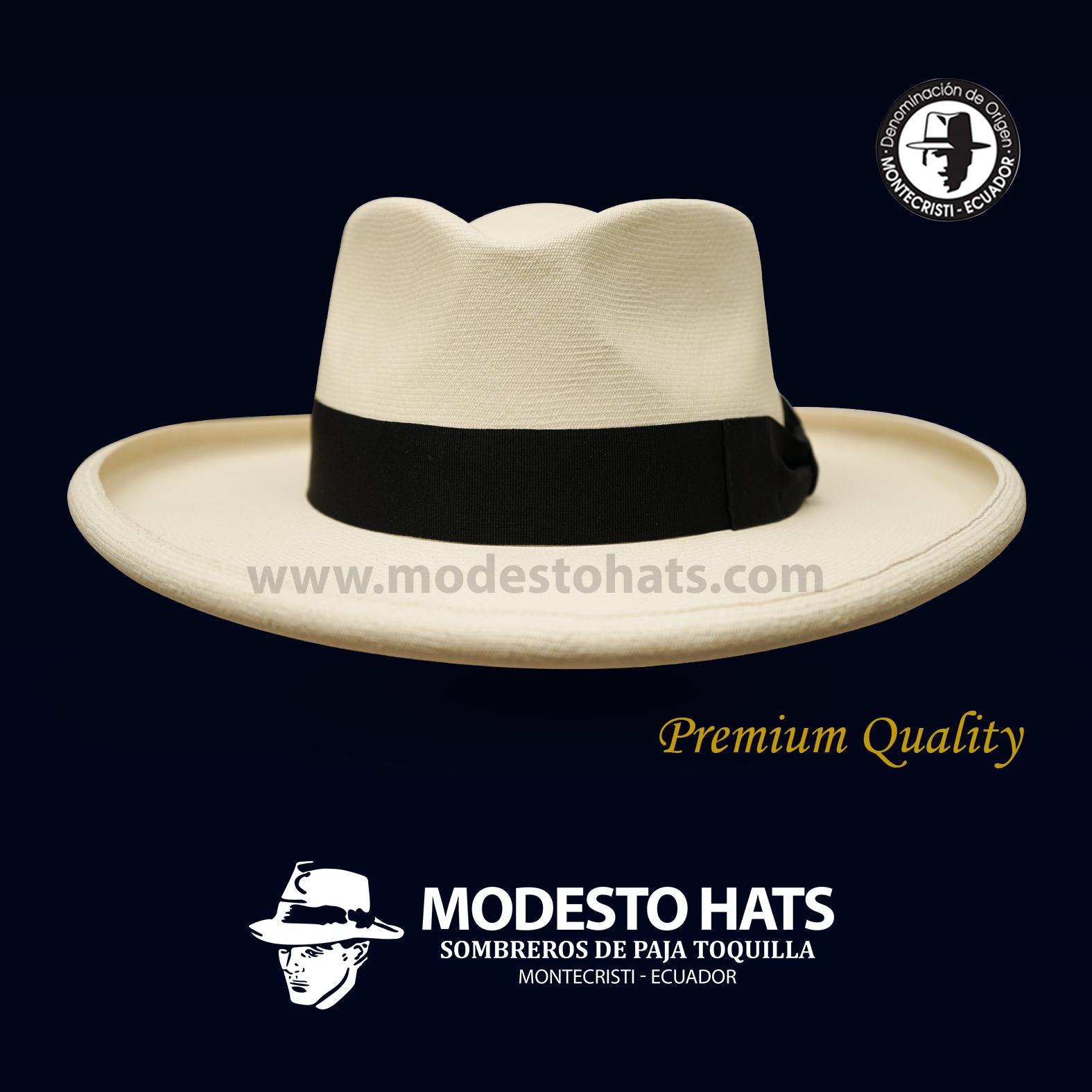 Montecristi Fedora Plantation Panama Hat Original Natural Premium Grade 29-30 - Image 3