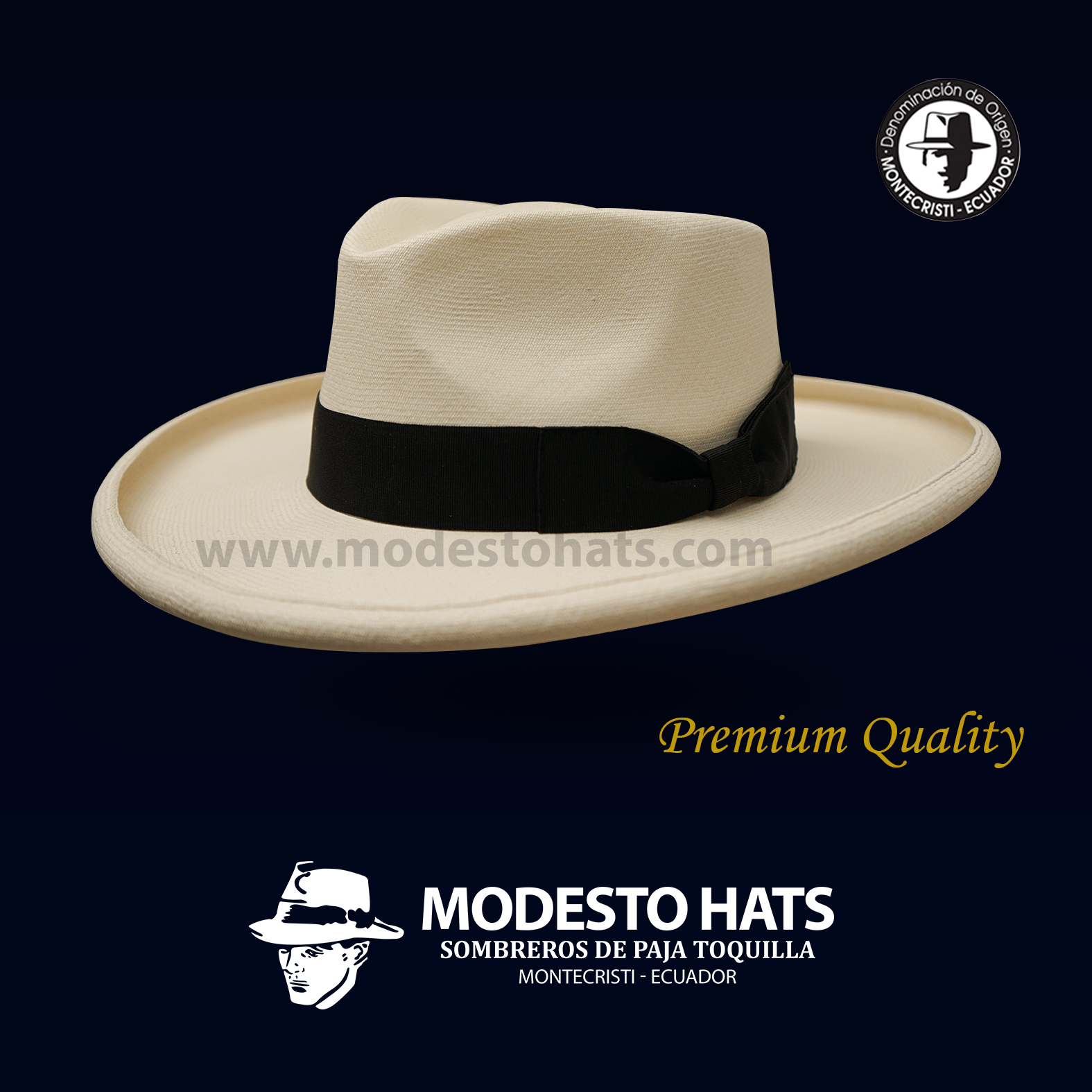 Montecristi Fedora Plantation Panama Hat Original Natural Premium Grade 29-30 - Image 4
