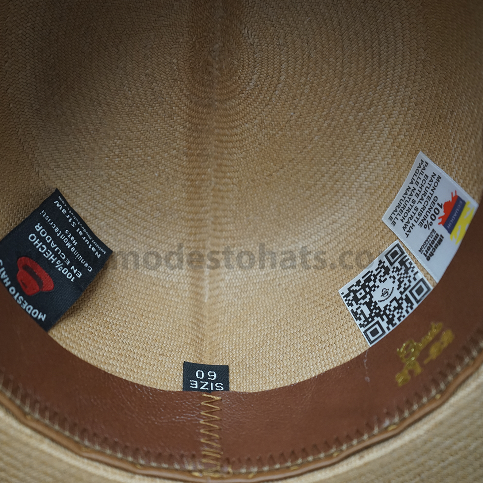 Montecristi Optimo Colonial Panama Hat Carmel Superfine - Image 7