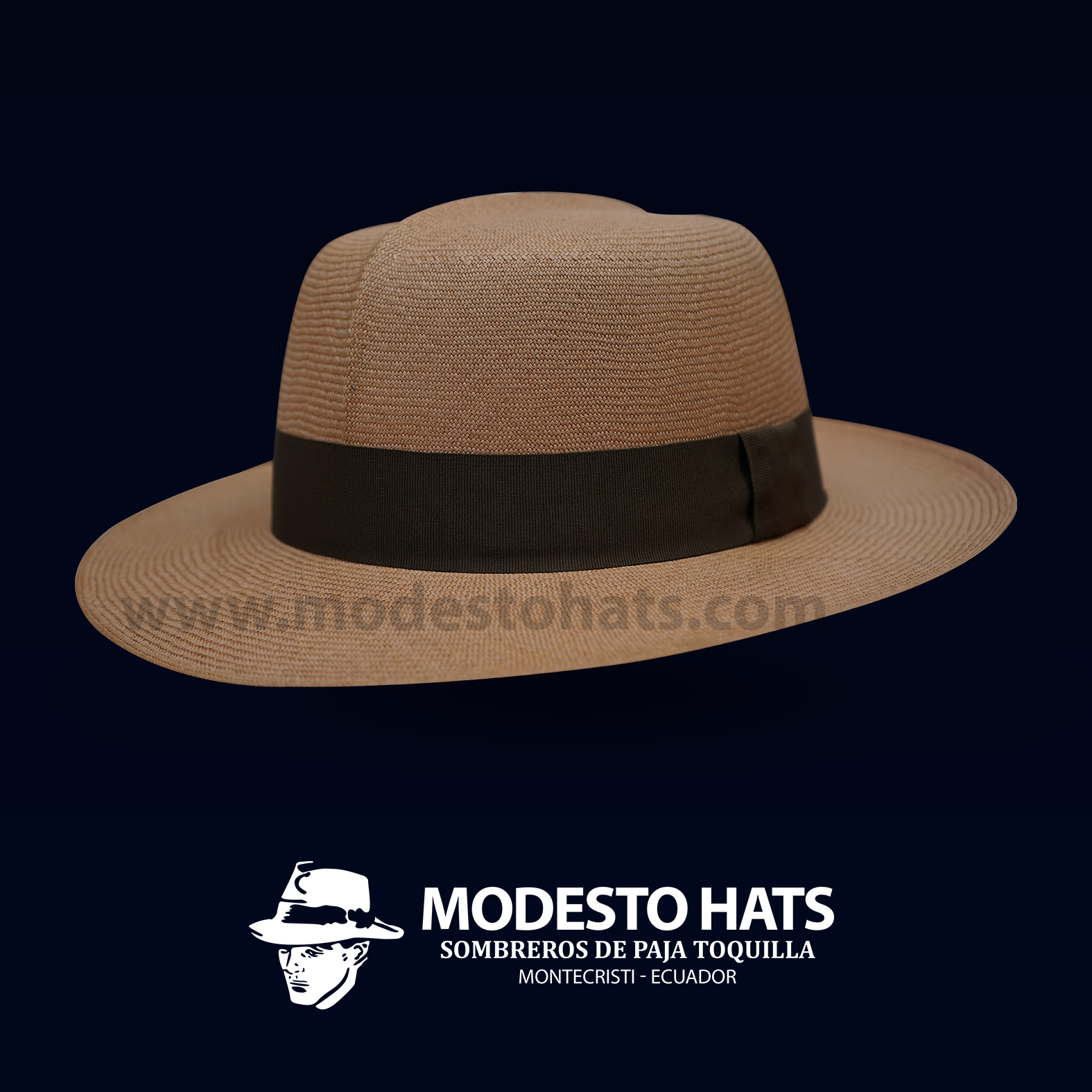 Montecristi Optimo Colonial Panama Hat Carmel Superfine